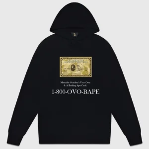 OVO X BAPE Card Hoodie