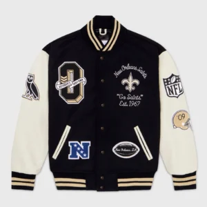 NFL New Orleans Saints OVO Varsity Jacket