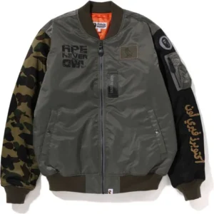 OVO x BAPE LOOSE FIT Varsity Jacket