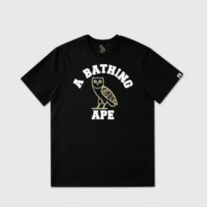 OVO X BAPE Collegiate T Shirt