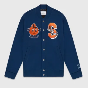 OVO SYRACUSE ORANGE FLEECE VARSITY JACKET