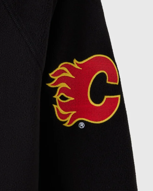 NHL CALGARY FLAMES MICROFLEECE COACH'S FULL-ZIP JACKET