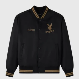 PLAYBOY SATIN VARSITY JACKET