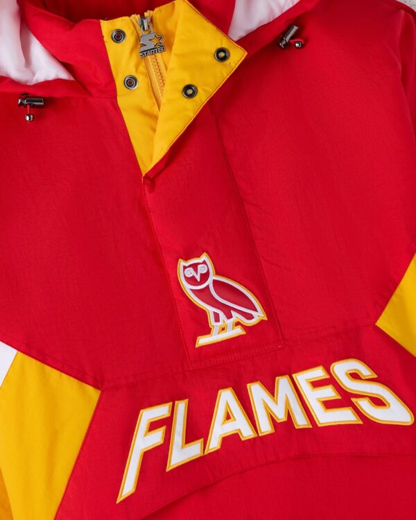 NHL CALGARY FLAMES STARTER® BREAKAWAY PULLOVER JACKET