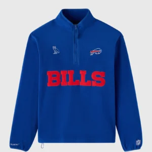 NFL BUFFALO BILLS POLARTEC® MOCK NECK QUARTER-ZIP FLEECE